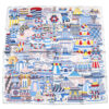 Hermes Scarf La Patisserie Francaise 90 cm silk light pink Carre french pastry 35"